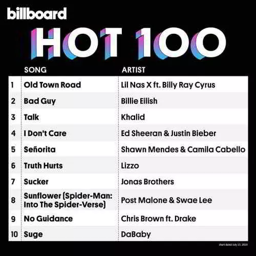 Billboard Hot 100 Singles Chart 13.07 Billboard Hot 100 Singles Chart 13.07 торрент