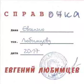 Евгений Любимцев - Справочка Евгений Любимцев - Справочка торрент